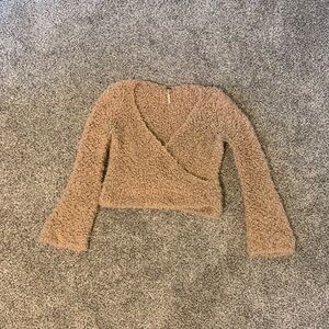 Cozy Tan Fuzzy Sweater